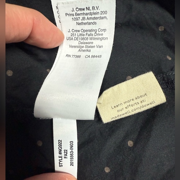 Madewell Voile ruffle pin tuck Black top XS - Picture 16 of 16